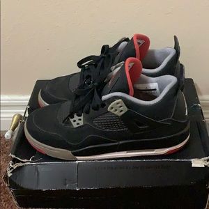 Nike Air Jordan 4 Bred Size 5Y